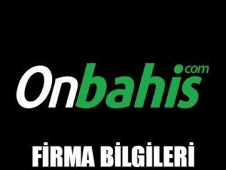 Onbahis Firma Bilgileri